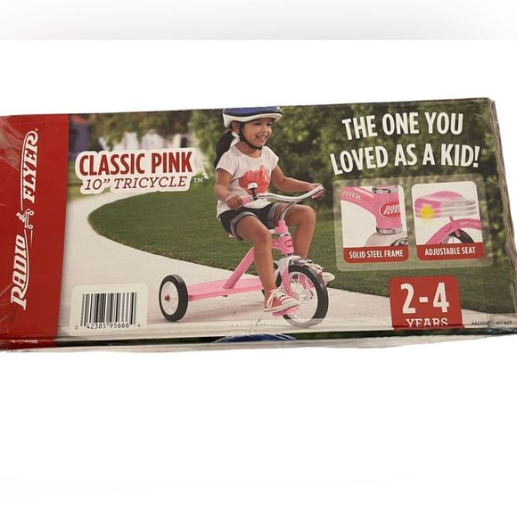 New! Radio Flyer Girls Classic‎ Pink 10” Tricycle - Picture 5 of 5